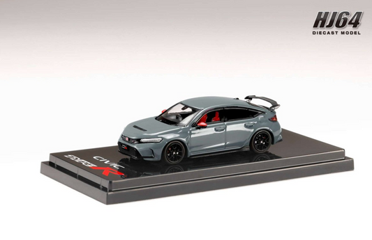 Hobby Japan 1/64 Honda Civic Type R (FL5) w/Genuine Options Parts Sonic Gray Pearl HJ642063GM