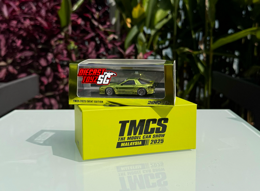 * CHASE * INNO 64 X 1/64 MAZDA RX-7 (FC3S) "PANDEM AERO" GREEN | THE MODEL CAR SHOW 2025 TMCS