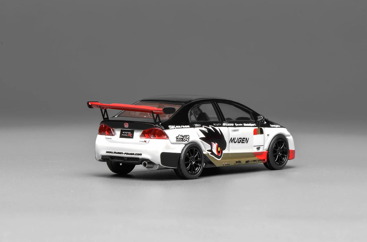 MOTORHELIX 1/64 HONDA CIVIC TYPE R (FD2) MUGEN LIVERY WHITE M65406