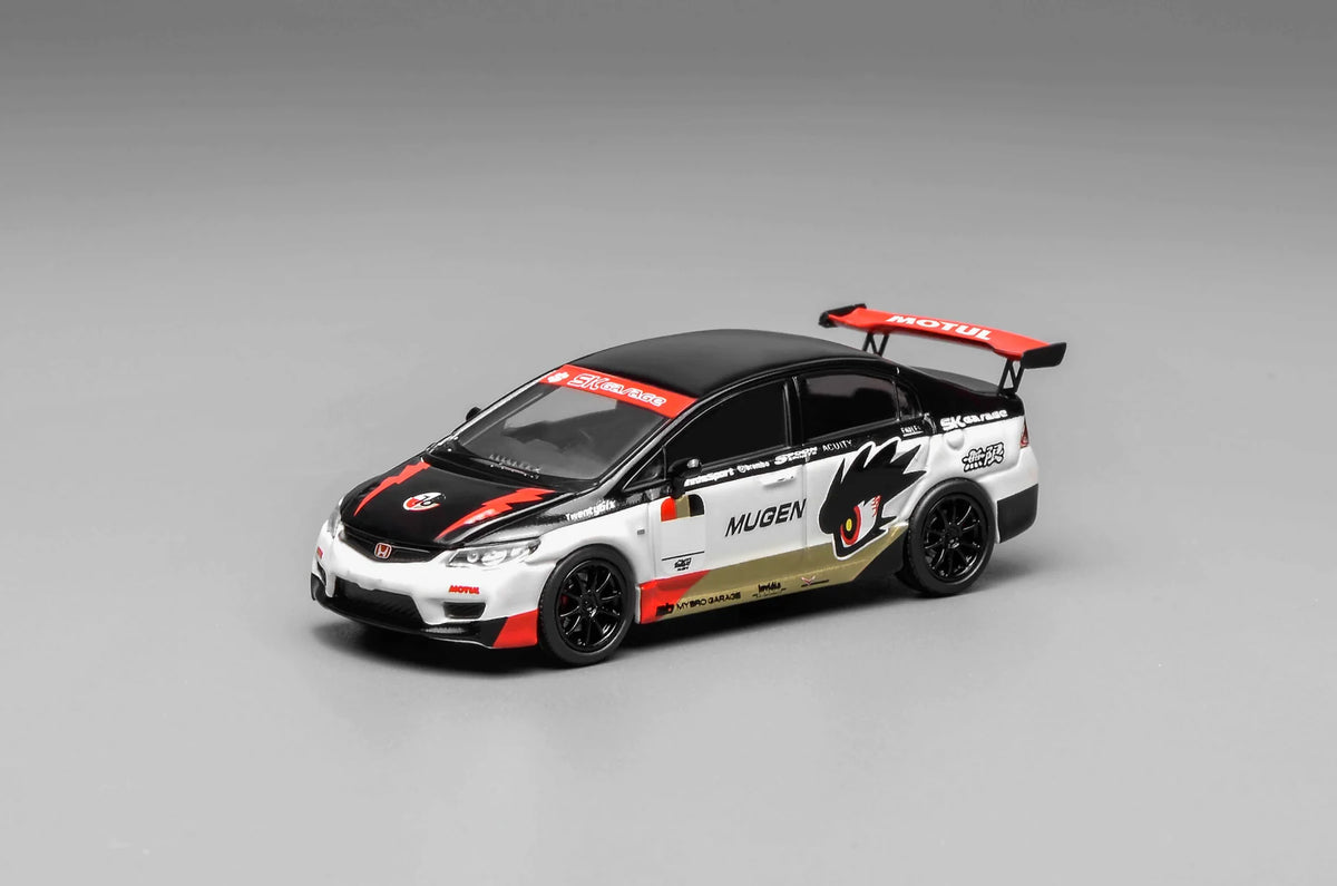 MOTORHELIX 1/64 HONDA CIVIC TYPE R (FD2) MUGEN LIVERY WHITE M65406