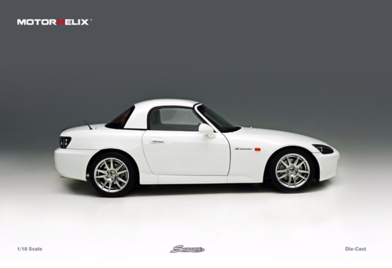 MOTORHELIX 1/18 Honda S2000 (AP2) Grand Prix White M85102