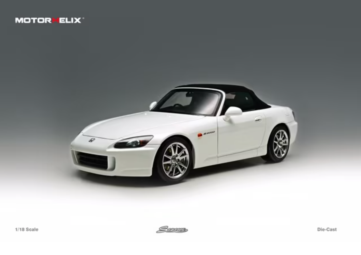 MOTORHELIX 1/18 Honda S2000 (AP2) Grand Prix White M85102