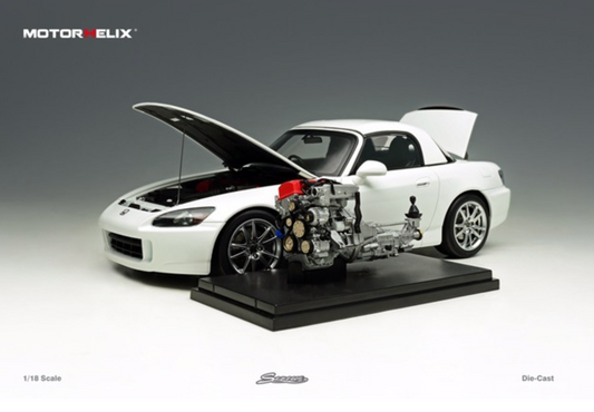 MOTORHELIX 1/18 Honda S2000 (AP2) Grand Prix White M85102