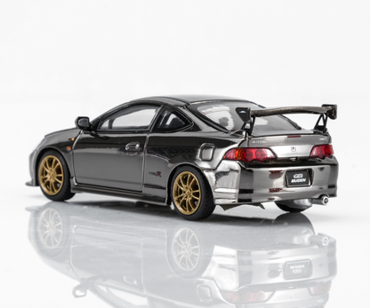 MOTORHELIX 1/64 Honda Integra DC2 & DC5 MUGEN Customized Black Chrome 2-Car Set | TMCS 2026 EXCLUSIVE