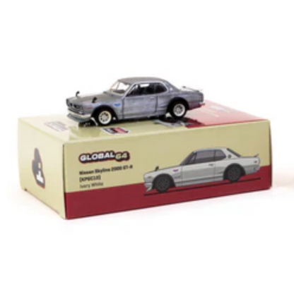 Tarmac Works 1/64 Nissan Skyline 2000GT-R (KPGC10) Ivory White - Japan Special Edition - GLOBAL64 * CHASE *