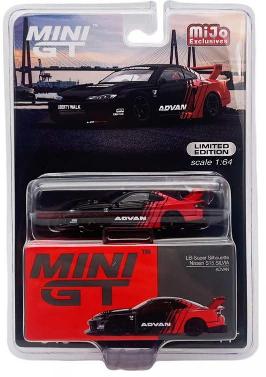 MINI GT #649 1/64 Nissan LB-Super Silhouette S15 SILVIA ADVAN (RHD) - BLISTER PACK