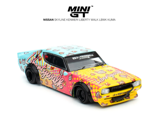 MINI GT #698 1/64 Nissan Skyline Kenmeri Liberty Walk LBWK KUMA ( RHD ) * RECALLED VERSION *