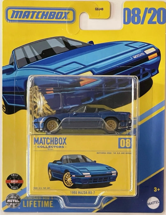 MATCHBOX COLLECTORS 1988 MAZDA RX-7 BLUE
