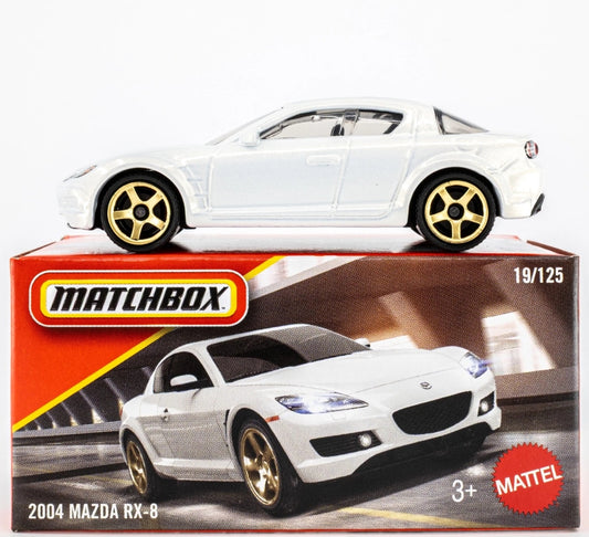Matchbox 1/64 2004 MAZDA RX-8 WHITE *BOX*