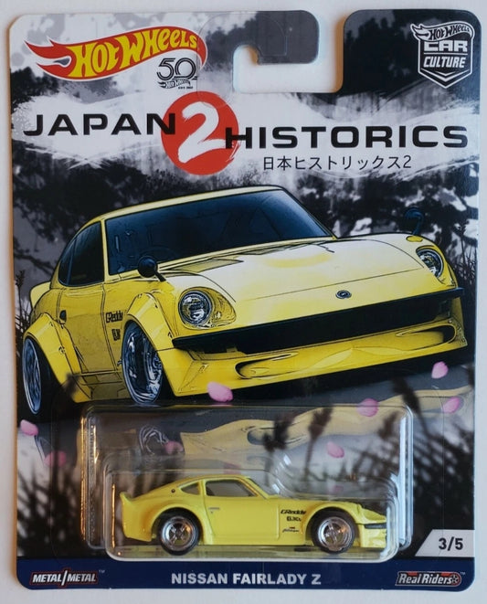 HOT WHEELS 1/64 CAR CULTURE JAPAN HISTORIC 2 - NISSAN FAIRLADY Z YELLOW