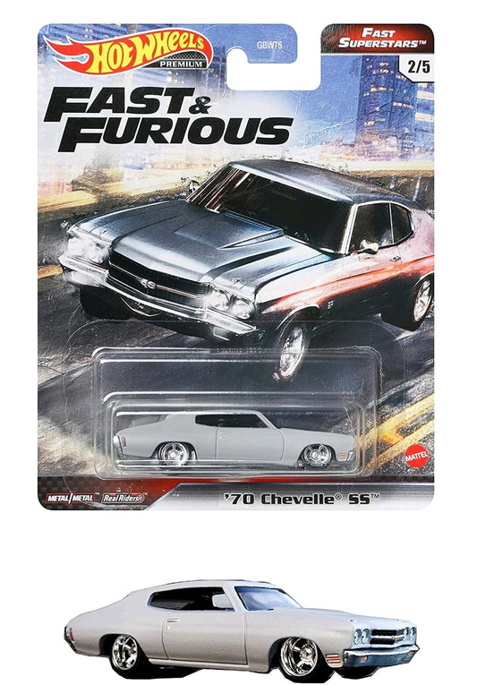 HOT WHEELS 1/64 PREMIUM FAST & FURIOUS " FAST SUPERSTARS " - '70 CHEVELLE SS