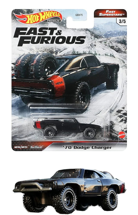 HOT WHEELS 1/64 PREMIUM FAST & FURIOUS " FAST SUPERSTARS " - '70 DODGE CHARGER