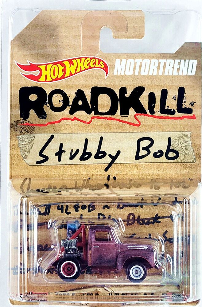 HOT WHEELS MOTORTREND 1/64 STUBBY BOB 190 FORD F6 " ROADKILL "
