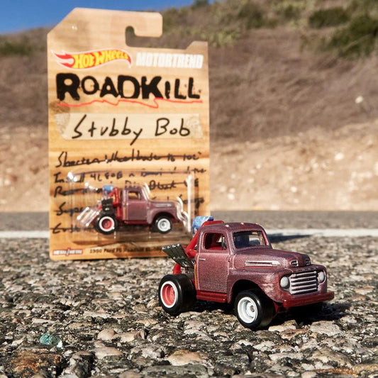 HOT WHEELS MOTORTREND 1/64 STUBBY BOB 190 FORD F6 " ROADKILL "