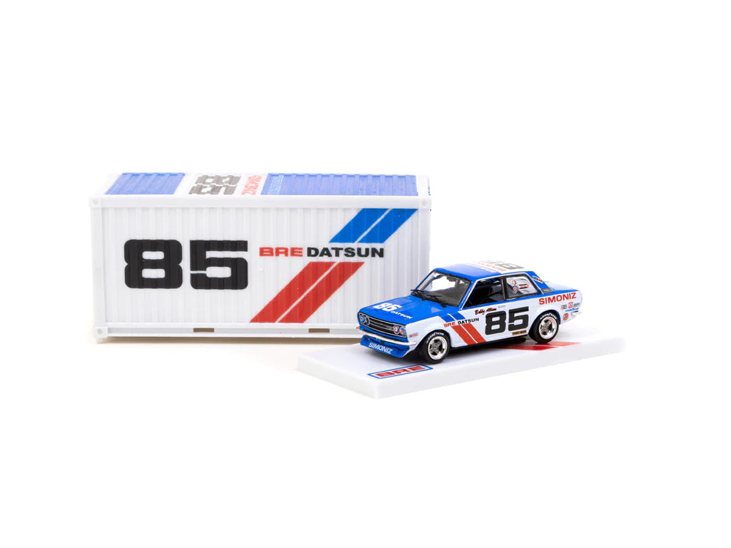 Tarmac Works 1/64 BRE Datsun 510 Trans-Am 2.5 Championship 1972 #85 with Container - HOBBY64