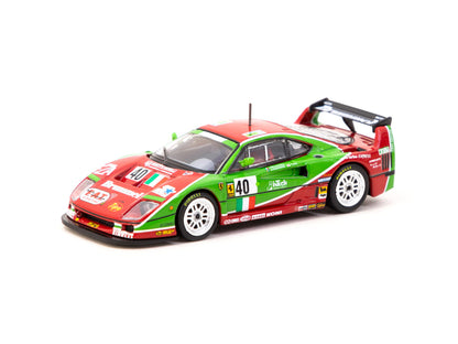 Tarmac Works X iXO Models 1/64 Ferrari F40 24h of Le Mans 1995 #40 - HOBBY64