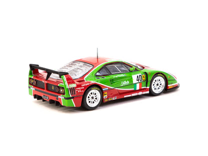 Tarmac Works X iXO Models 1/64 Ferrari F40 24h of Le Mans 1995 #40 - HOBBY64