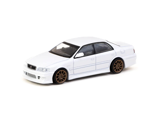 Tarmac Works 1/64 VERTEX Toyota Chaser JZX100 White Metallic - Lamley Special Edition - GLOBAL64