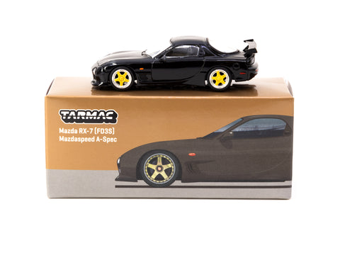 Tarmac Works 1/64 Mazda RX-7 FD3S Mazdaspeed A-Spec Brilliant Black - GLOBAL64