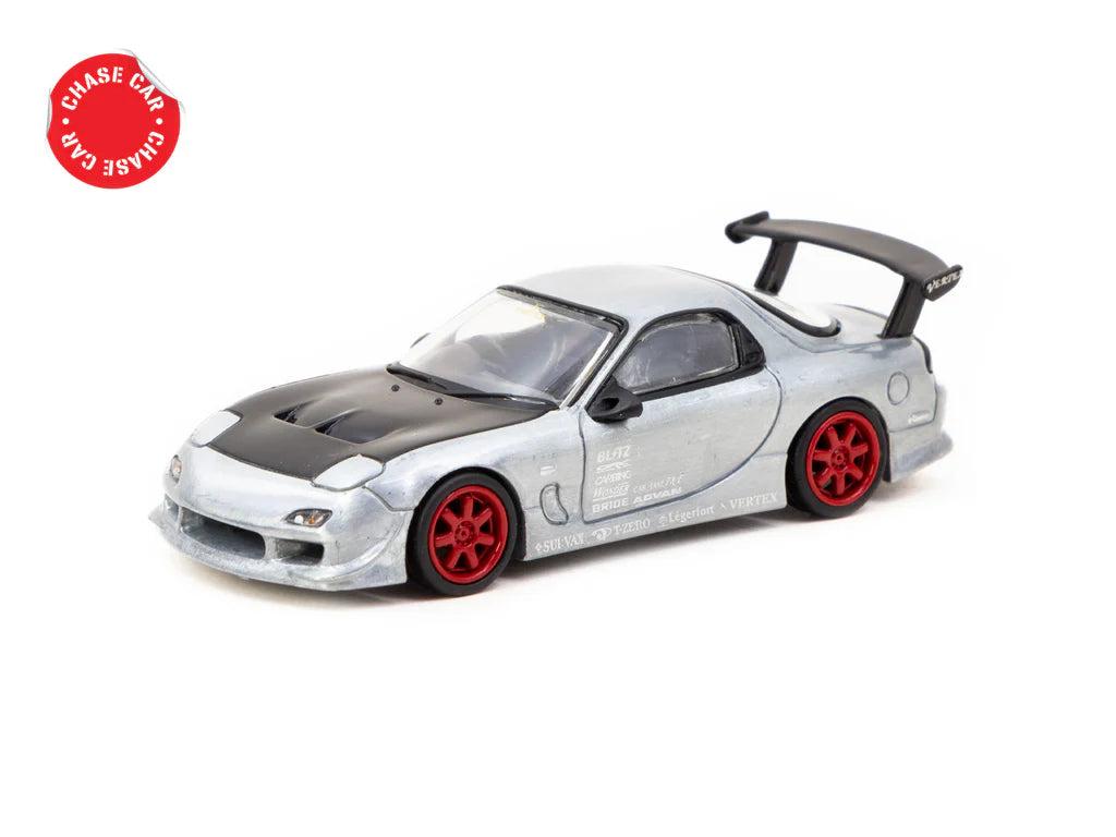 Tarmac Works 1/64 VERTEX Mazda RX-7 FD3S Red - GLOBAL 64 * CHASE *