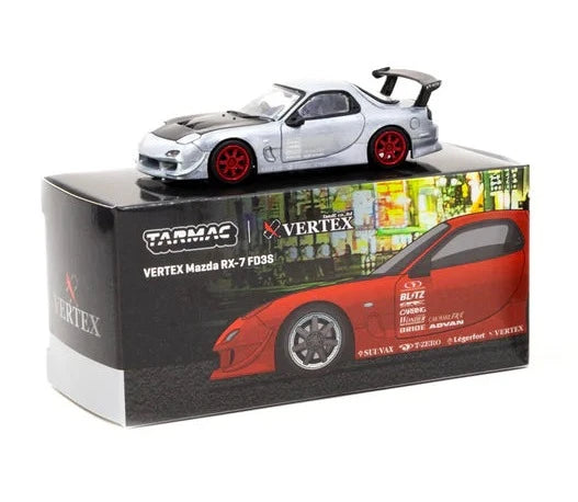 Tarmac Works 1/64 VERTEX Mazda RX-7 FD3S Red - GLOBAL 64 * CHASE *