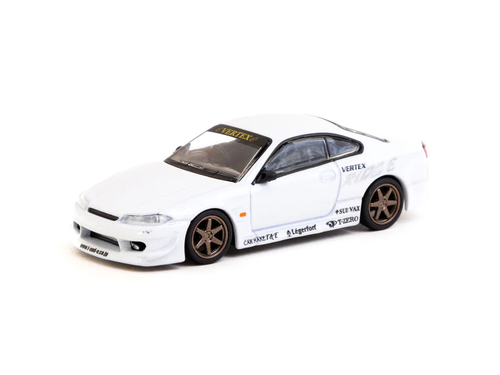 Tarmac Works 1/64 VERTEX Nissan Silvia S15 White Metallic - Lamley Special Edition - GLOBAL64