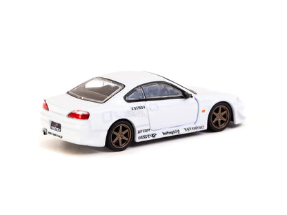 Tarmac Works 1/64 VERTEX Nissan Silvia S15 White Metallic - Lamley Special Edition - GLOBAL64