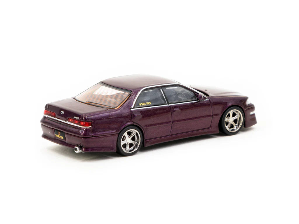 Tarmac Works 1/64 VERTEX Toyota Mark II JZX100 Purple Metallic - GLOBAL64