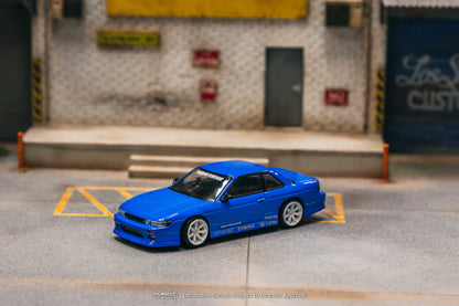 Tarmac Works 1/64 VERTEX Nissan Silvia S13 Blue Metallic TOYO TIRES - GLOBAL64