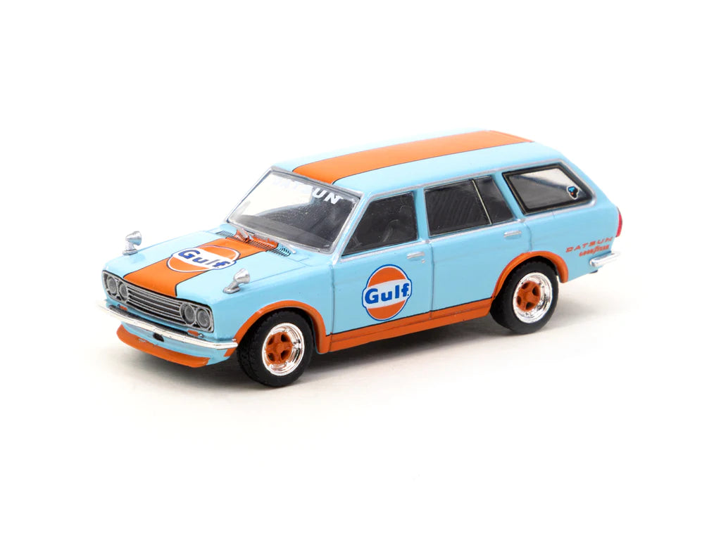 Tarmac Works 1/64 Datsun Bluebird 510 Wagon Gulf - Indonesia Special Edition - GLOBAL64