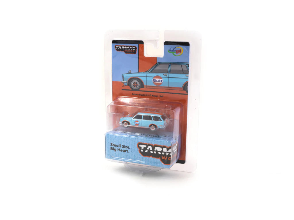 Tarmac Works 1/64 Datsun Bluebird 510 Wagon Gulf - Indonesia Special Edition - GLOBAL64