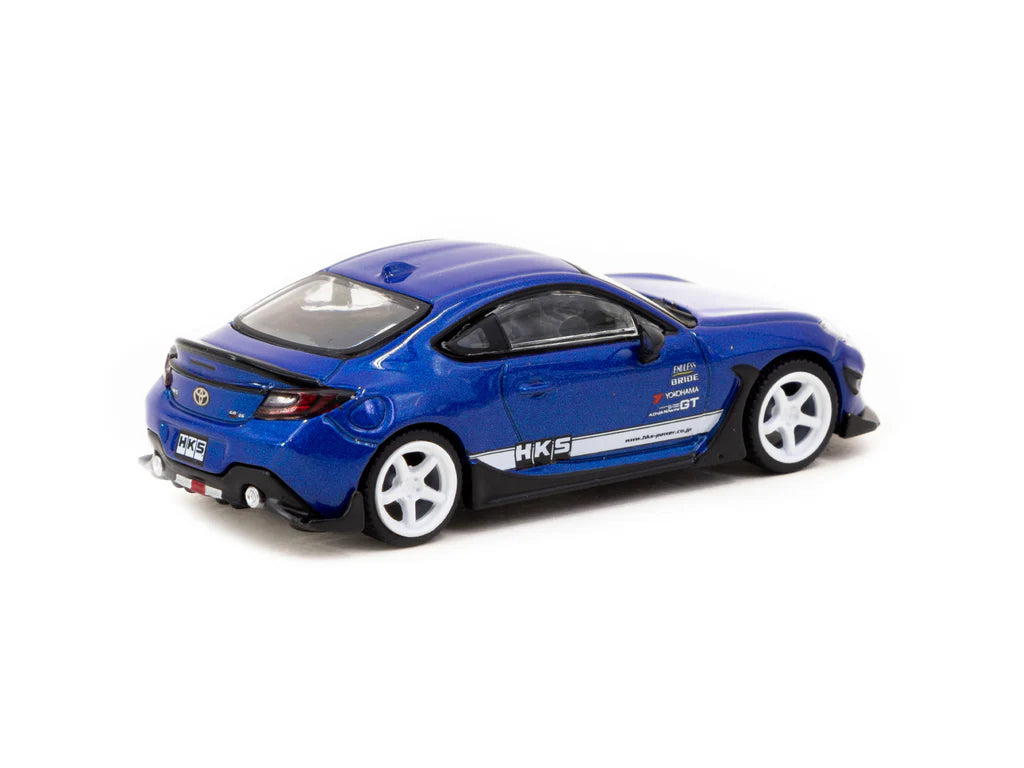 Tarmac Works 1/64 HKS Toyota GR86 Blue Metallic - GLOBAL64