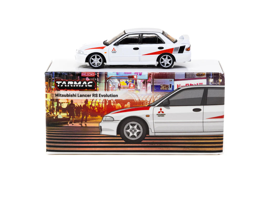 Tarmac Works 1/64 Mitsubishi Lancer RS Evolution White - GLOBAL64