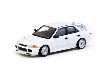 Tarmac Works 1/64 Mitsubishi Lancer RS  Evolution III White - Lamley Special Edition - GLOBAL64