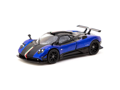 Tarmac Works 1/64 Pagani Zonda Cinque Blu Francia - GLOBAL64