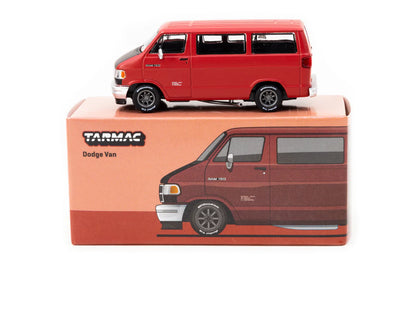 Tarmac Works 1/64 Dodge Van Red-GLOBAL64