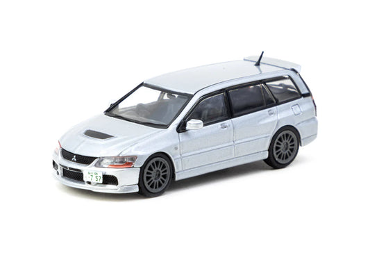 Tarmac Works 1/64 Mitsubishi Lancer Evolution Wagon Silver - ROAD64