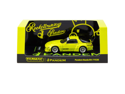 TARMAC WORKS 1/64 Pandem Mazda RX-7 FC3S Yellow ROAD64