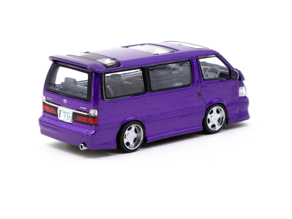 Tarmac Works 1/64 Toyota Hiace Wagon Custom Purple - ROAD64