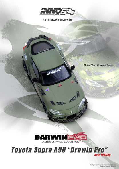 INNO64 1/64 TOYOTA SUPRA A90 DARWIN PRO Matt Green IN64-A90DP-MATGR