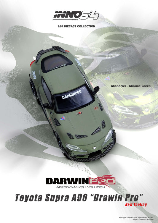 INNO64 1/64 TOYOTA SUPRA A90 DARWIN PRO Matt Green IN64-A90DP-MATGR