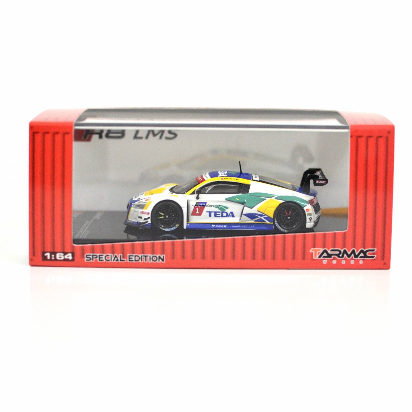 Tarmac Works Hobby64 1/64 - Audi R8 LMS Cup 2016 Winner Alex Yoong Malaysia Exclusive Mini Car Festival - WITH SIGNATURE