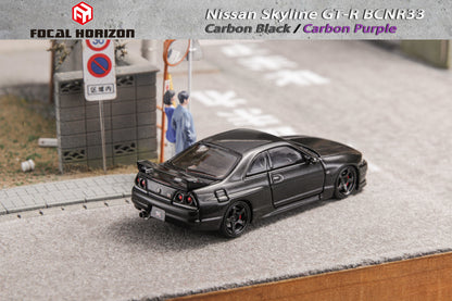 Focal Horizon FH 1/64 Diecast Model Skyline R33 GT-R, Nismo 400R Carbon Black