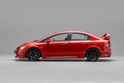 MOTORHELIX 1/18 Honda Civic Type R（FD2）MUGEN RR Diecast Model. M85415 Milano Red
