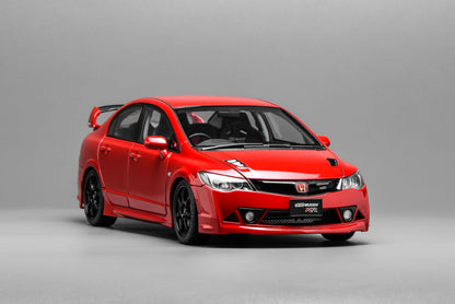 MOTORHELIX 1/18 Honda Civic Type R（FD2）MUGEN RR Diecast Model. M85415 Milano Red