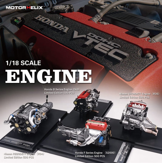 Motorhelix MH 1:18 Diecast Engine Model BeiJing HEC Special Edition