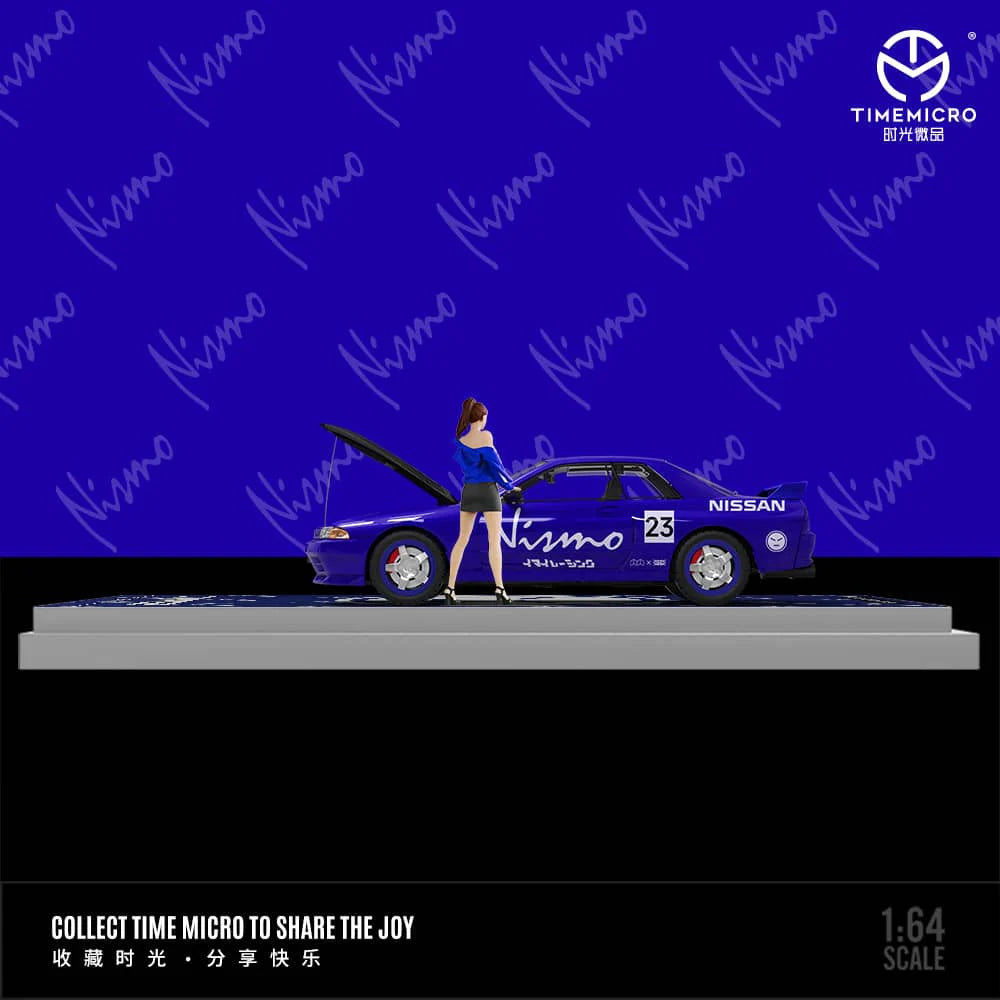 Time Micro 1/64 Skyline GT-R R32 Nismo Blue #23