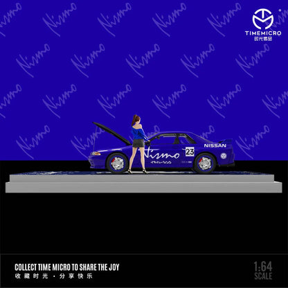 Time Micro 1/64 Skyline GT-R R32 Nismo Blue #23