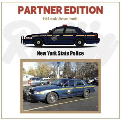 Rollin 1/64 Diecast Model Crown Victoria Partner Edition New York State Police(NYSP)