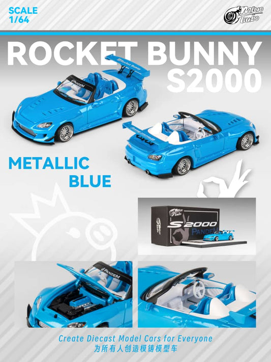 MicroTurbo MT 1/64 Honda S2000 AP1 Pandem Rocket Bunny Modified